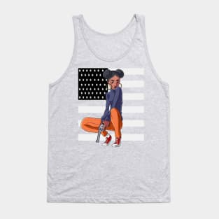 Black Panther Party Strong Black Woman Tank Top